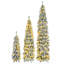 8 pi, 6 pi, 4 pi avec sapins de Noël pré-éclairés, 3 arbres de Noël artificiels avec flocage de neige, arbre de Noël, 1455 branches, 520 lumières DEL, 11 modes d'éclairage