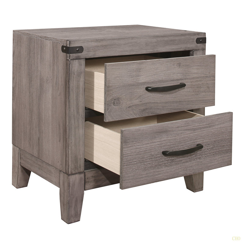 Table de chevet en mélamine stratifié 1Pc
