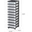 Organisateur et rangement de rangement en plastique USA Craft