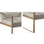 Chaise d'appoint rembourrée pour le salon