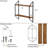 Asem 2 Piece Paulownia Tiered Shelf