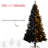 500 Warm White Led Christmas Tree, 7.5' Tall, 1346 Branch Tips, Black Shade 7.5-foot Tall Tree With And Dense