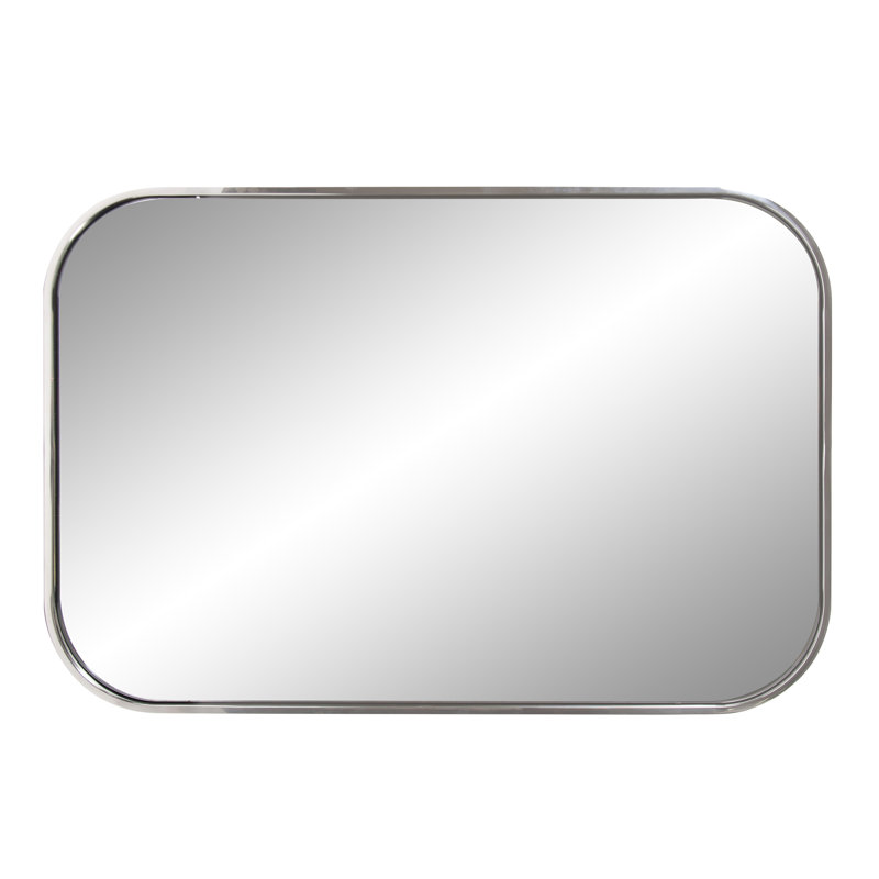 Miroir Milo, Acier inoxydable argent