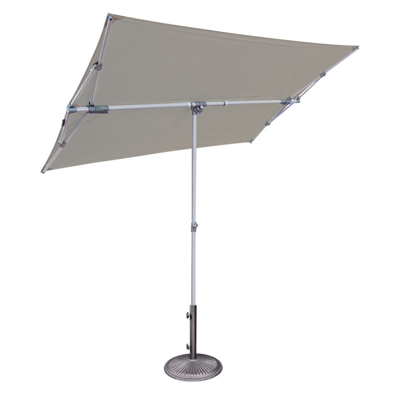 Parasol de marché rectangulaire 5 pi x 7 pi Karlson, Stone