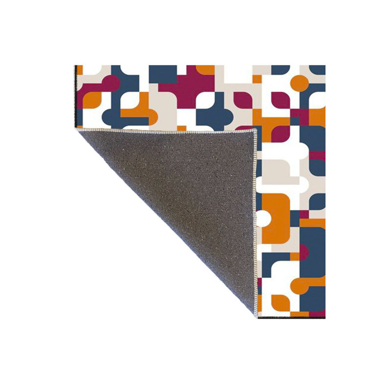Tapis coloré lavable à la machine, Sous-tapis carré 3 pi 3 po inclus