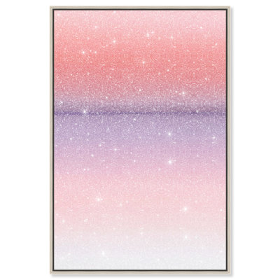 Peach Coastline II Graphic Art Canvas