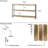 60 Inch Long Bookcase With Pipe Brackets, 11.25" Deep And 1.5" Thick Real Wood Shelves, Pipe Bookshelves For Home Organization, Industrial Shelving Unit, Farmhouse & Boho Decor, 3 Tier, Burnt