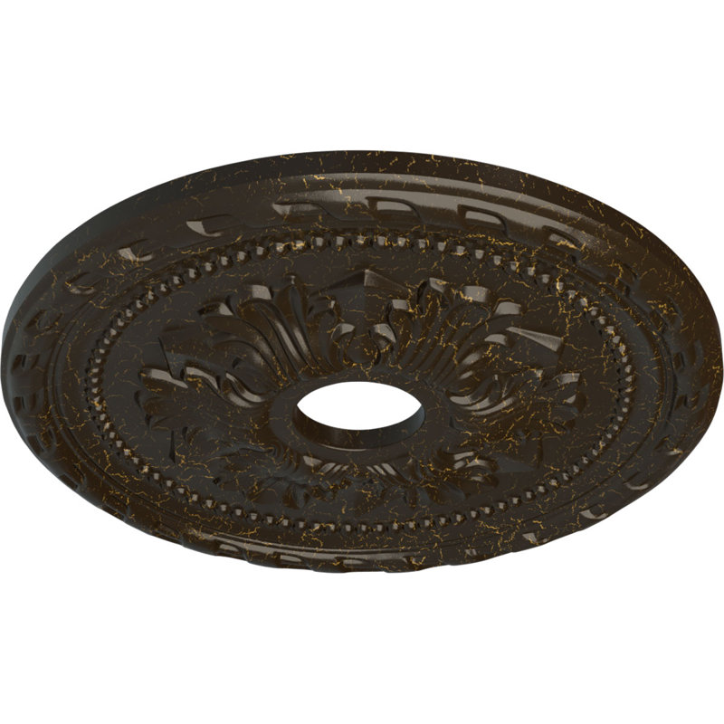 20 médaillons de plafond Palmetto de 20 7/8 po x 3 5/8 po x P 1 5/8 po (convient aux auvents de 5 po ou moins)