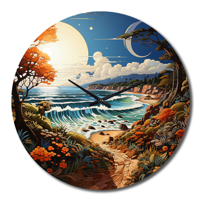 Ciane - Horloge murale nautique et de plage, Grand