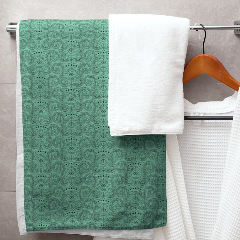 Serviette de bain Third Eye, Vert Jade