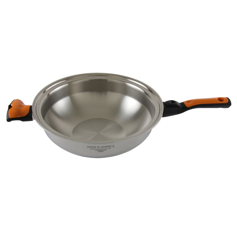 Kenyon Stacken 12'' Stainless Steel Wok with Lid