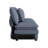 Roomfitters 70 Inch Modern Modular Sofa Couch with Two Pillows, Soft Corduroy Fabric, Blue
