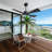 54" Outdoor Ceiling Fan 4 ABS Blades, Reversible DC Motor, 6-Speed Remote Control, Wet Rated Waterproof Ceiling Fan-Black-787257588-763585633