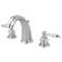 Kingston Brass Knight Two-Handle 3-Hole Deck Mount Widespread Bathroom Faucet with Retail Pop-Up Drain