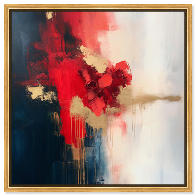 Art Remedy abstrait avec toile dorée