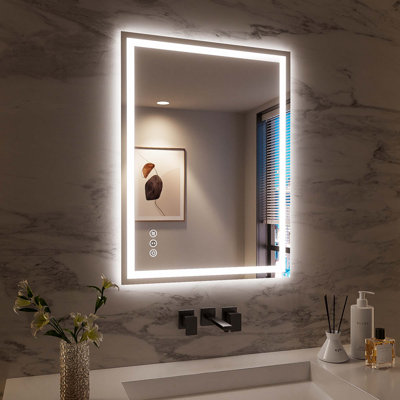 Frameless LED Bathroom Mirror,Smart Mirror