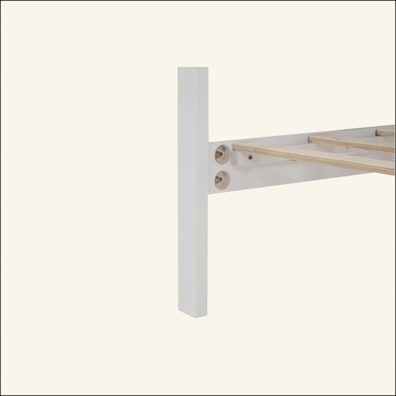 Lit avec tête et pied de lit à panneau haut, lumières DEL intégrées, station de charge USB, lit en bois de pin avec cadre de lit renforcé