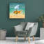Art mural sur toile tendue - «Gold Fish» de Mark Ashkenazi pour décoration de salon, de chambre à coucher ou de bureau - 18 x 18-31354599