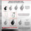 Ensemble de roulettes Phénoliques extra robustes 4 verrous pivotants 2 freins SCC