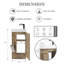 Ensemble de meuble-lavabo pour salle de bain 16 pouces pour petits espaces-120933089