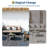 12 x 12 Inch Outdoor Deck Tiles, Interlocked Composite Flooring, Waterproof, Patio, Grey, 9 PCS-128980019