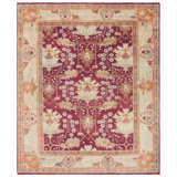 Oushak Oriental Hand-Knotted Wool Red Area Rug