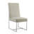 Element Modern Velvet Upholstered Stainless Steel Dining Side Chair in Champagne-36731271