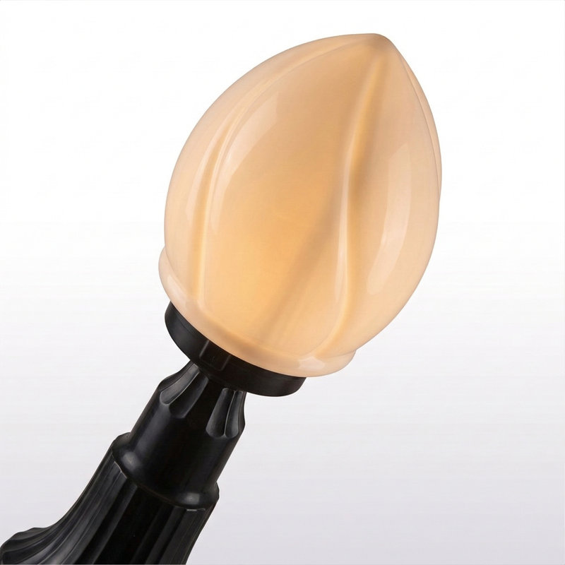 Petal Silhouette Outdoor Pedestal Light