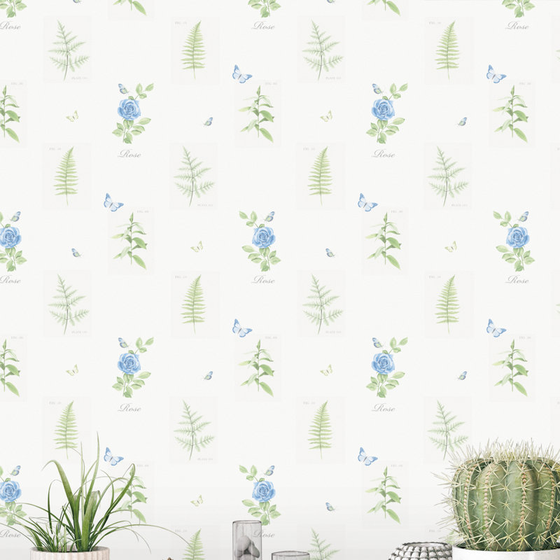 Abrielle 10m x 53cm Matte Wallpaper Roll, Blue