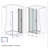 Shower Door  - 1/4"(6Mm) Tempered Glass, Chrome Aluminum Frame Material, Explosion Proof Film-122071553