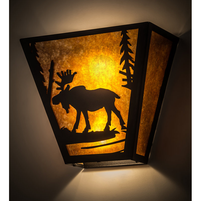 Rustic Lodge 2 - Light Sconce, Textured Black
