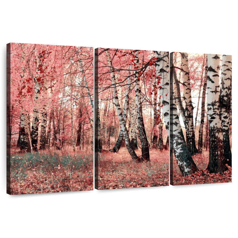 Alvord Pink Birch Forest, 28" H x 45" W