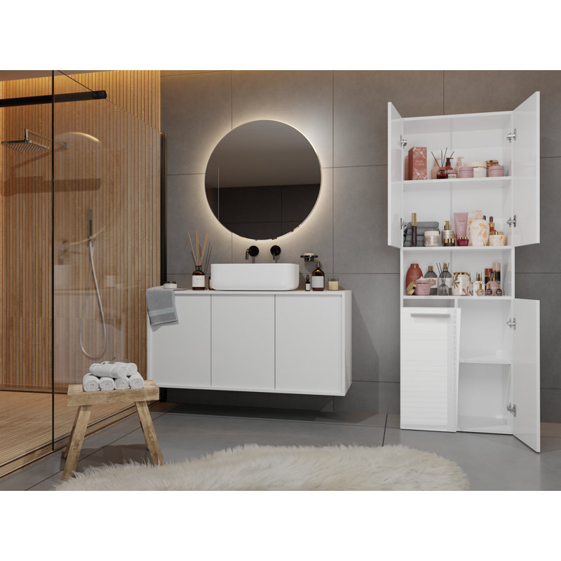 Accent Cabinet, White High Gloss