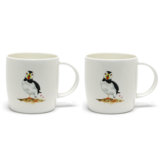 Roy Kirkham Sophie Mug - Puffin Parade, Set Of 2, One Puffin
