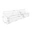 Canapé modulaire en chenille-842944990