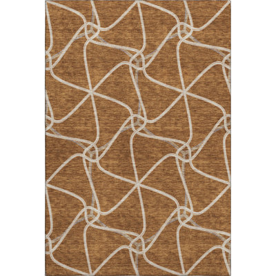 Premium Machine Washable Prisco Paprika Rug