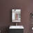 Rectangular Aluminum Medicine Cabinet With Mirror-910855040