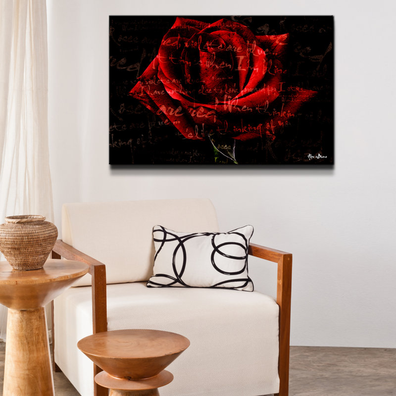 « roses is red iv », impression sur toile