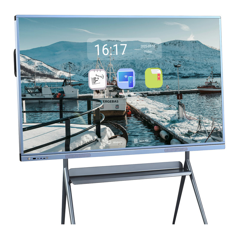 Tableau blanc interactif JYXCN, tableau tactile intelligent pour écran et conférence, H 85,63 po x l 53,15 po x P 3,68 po