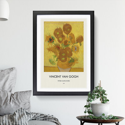 Fifteen Sunflowers by Vincent Van Gogh - Single Picture Frame Print
