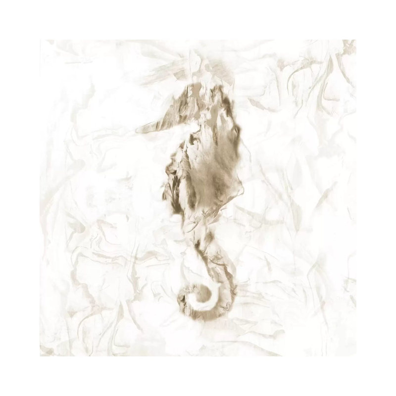 Soft Marble Seahorse by Nan - Wrapped Canvas Gallery-Wrapped Canvas Giclée, 66.04 cm H x 66.04 cm W x 1.91 cm D