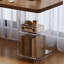 Bureaux en bois massif en L noyer-108124594