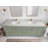 Aberdeen 84'' Double Bathroom Vanity with Quartz Top-94240504-94240501