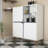 Multi-Purpose Cabinet with Numerous Shelves, White & Blue, 39.4 x 45.3 x 11.8 inches | 100% Melamine Coated Particle Board, Thickness: 0.7 inches | Wall-Mountable, Modern Design for Home & Office Storage Solutions