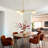 Priella Mid-century Brass Ellipse Glass Chandelier-1001720068-1001720071