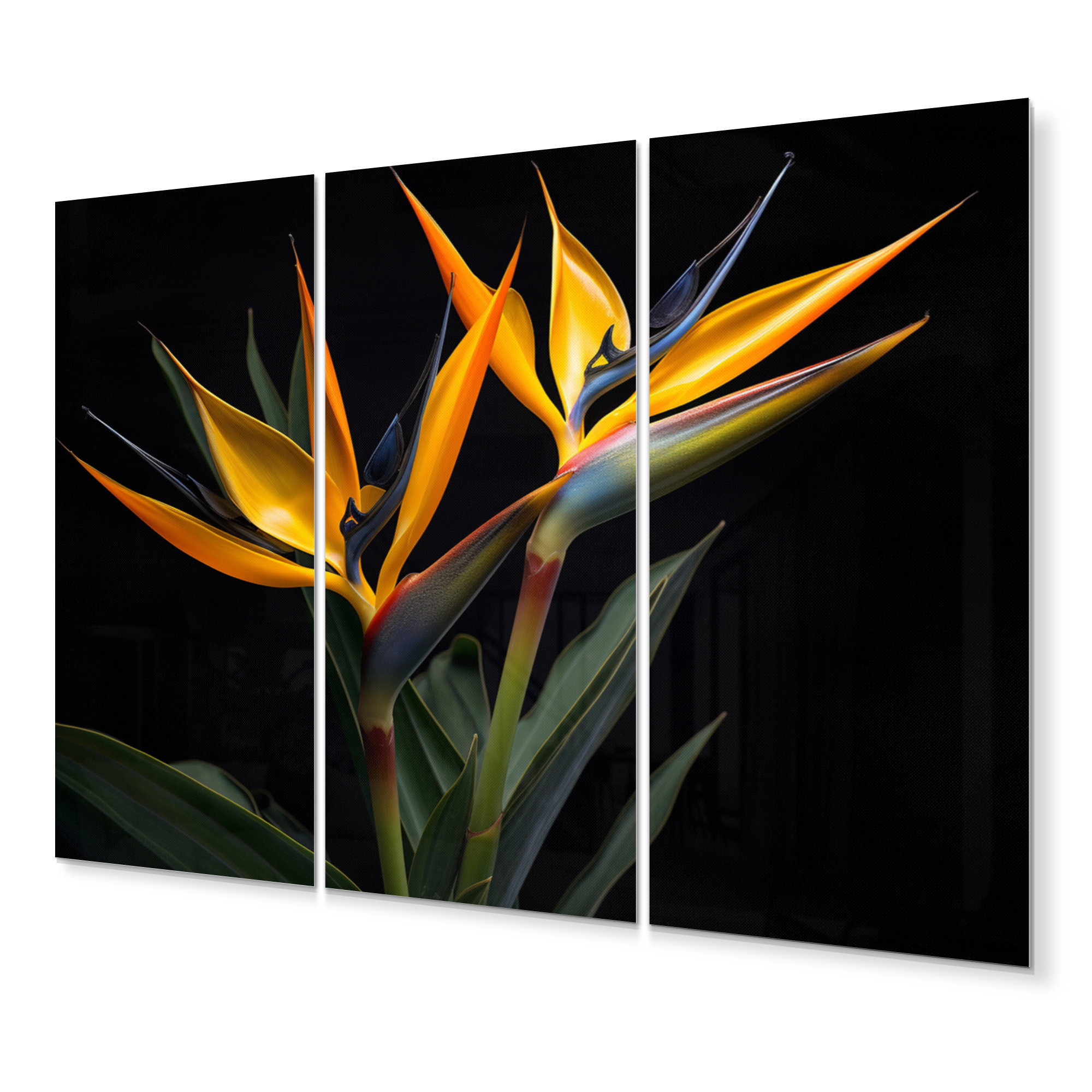 Bay Isle Home™ Birds Of Paradise Flowers I - Floral Wall Art Print Set ...