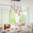  8 - Light Dimmable Cluster Pendant With Matte Black Finsh