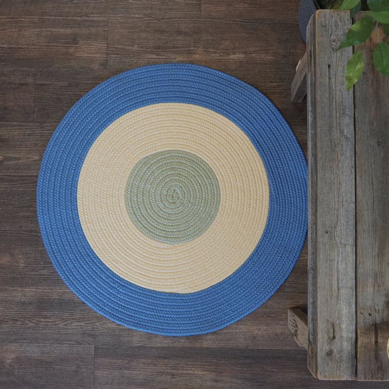 Tapis rond intérieur / extérieur tressé Melbourne, Rond 7 pi