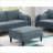 Sectional Sofas 6-Piece Modular Slate Gray Suede Fabric Living Room | Modular | Fabric-1322428869