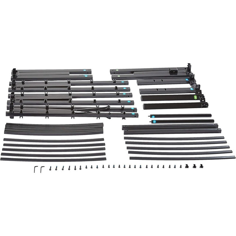 Sturdy Heavy-Duty Non-Slip Platform Bed Frame Full Size Storage, Steel Slat Support, Noise Free, Easy Assembly, 18 Inch Black